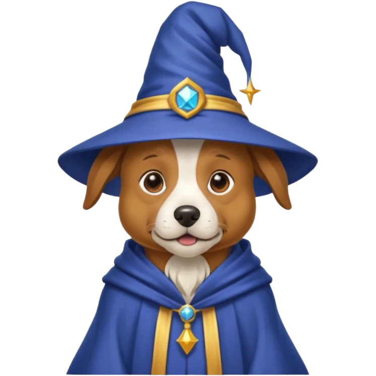 Dog wizard emoji