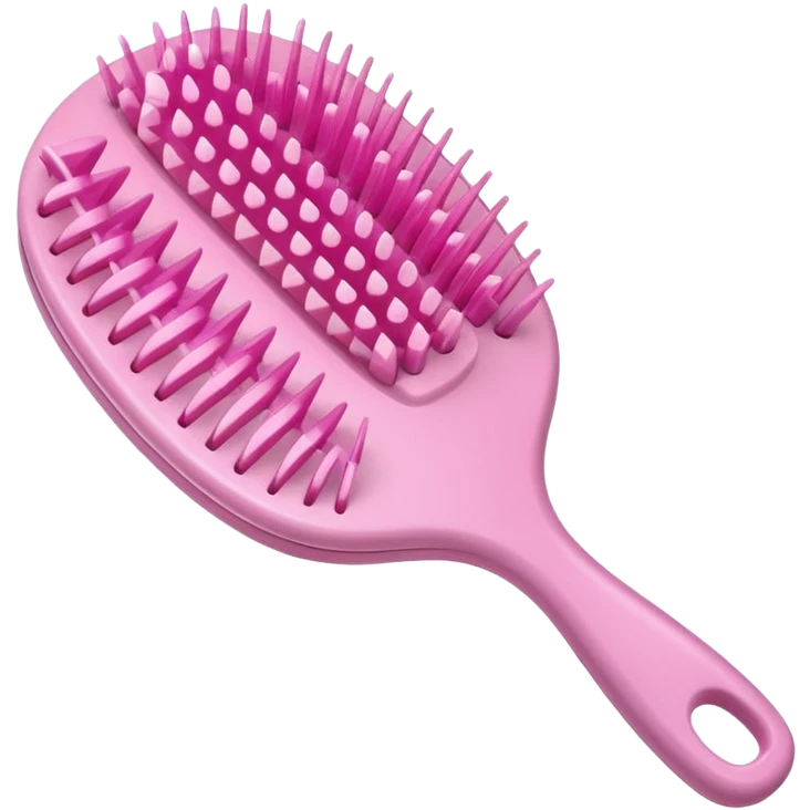 light pink hairbrush apple emoji style variation 2 emoji
