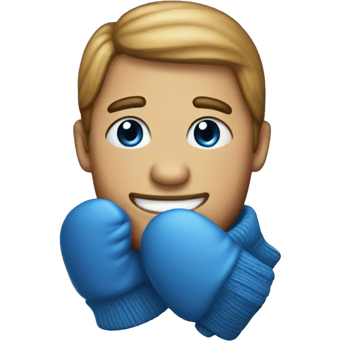 Blue mittens emoji