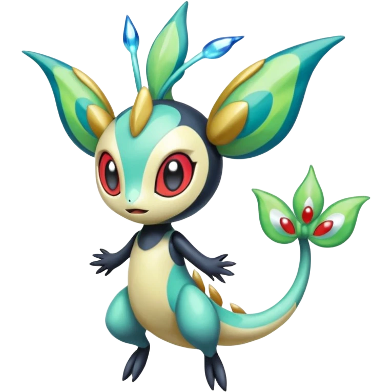 Splash-patterned emotional sparky sparky boom boom painful Meloetta-Guilmom-Salandit-Celebi-Pokémon-Fakémon-fusion-hybrid-creature emoji