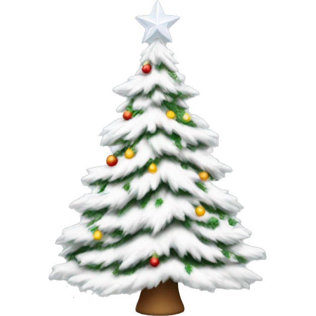 A white Christmas tree  emoji