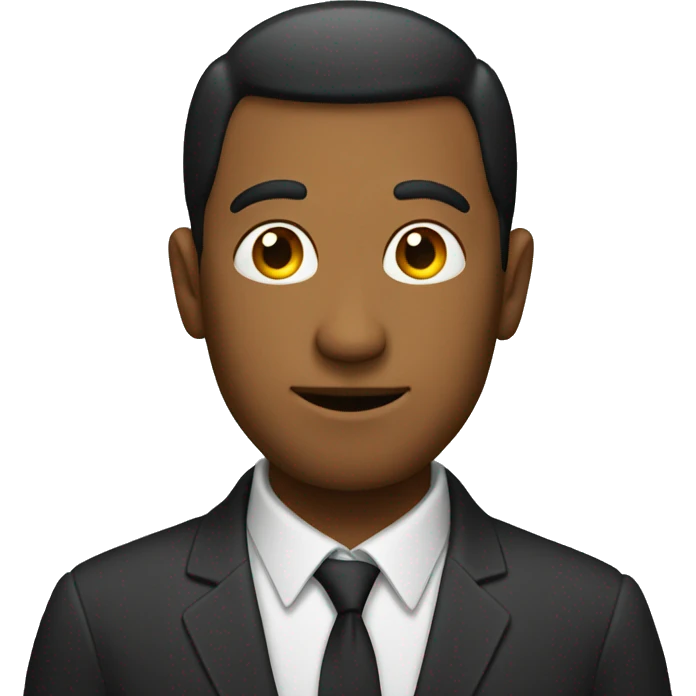 A man standing behind the ducking emoji emoji