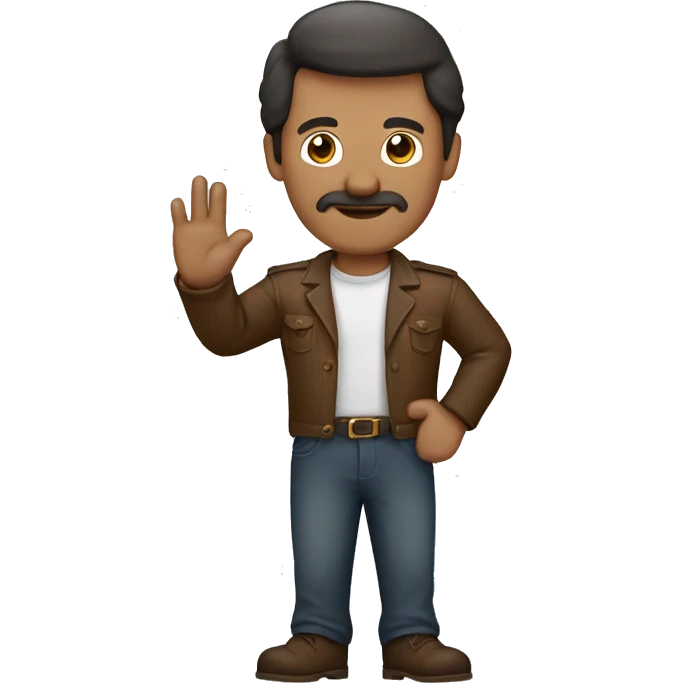 Hombre con mano en la nuca emoji