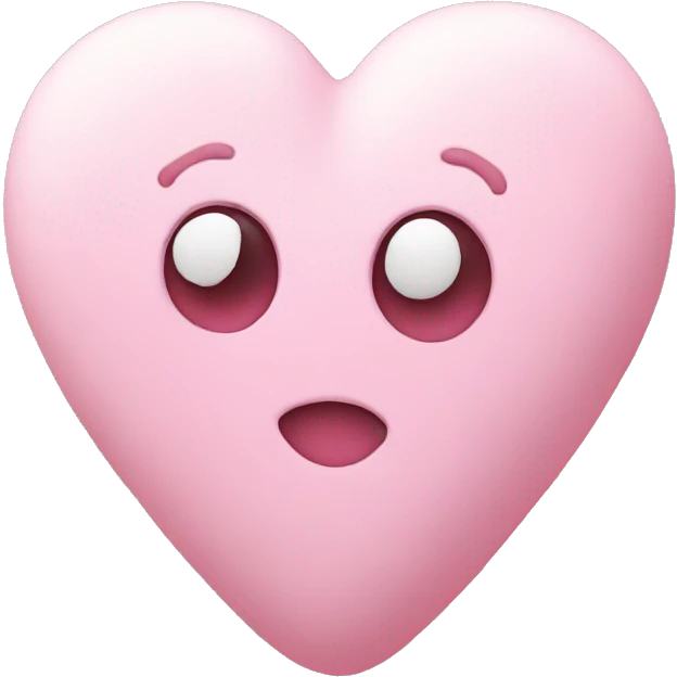 A heart made of marshmallow  emoji