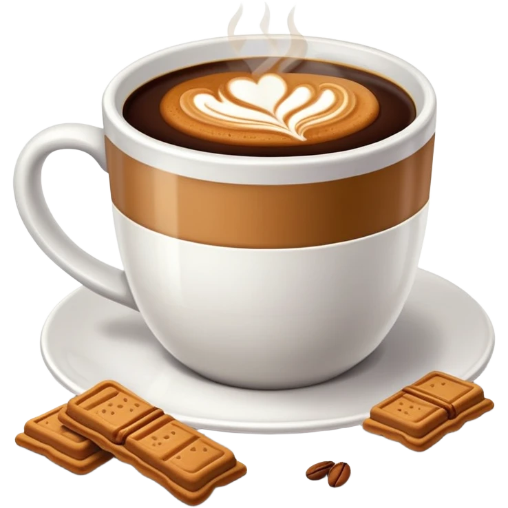 coffee with speculoos emoji