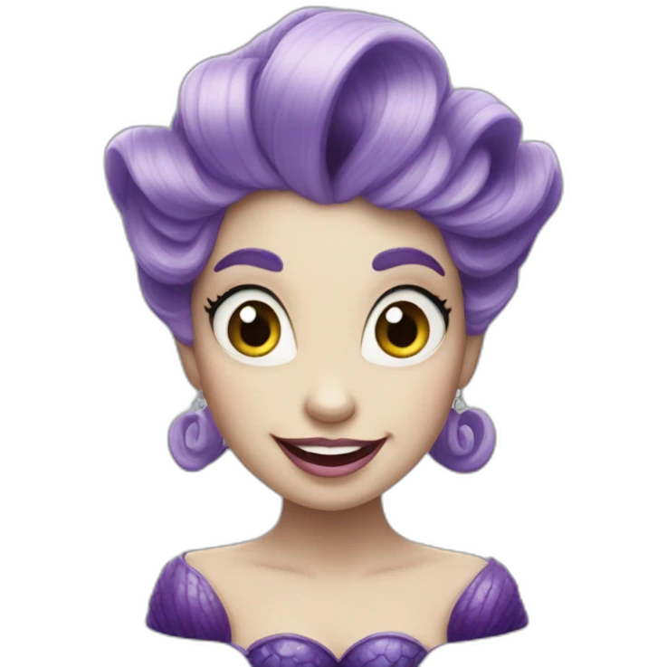 Ursula the little mermaid emoji