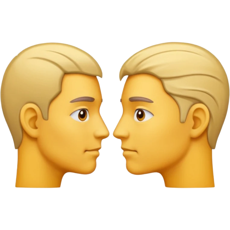profile heads with dialogue lines emoji