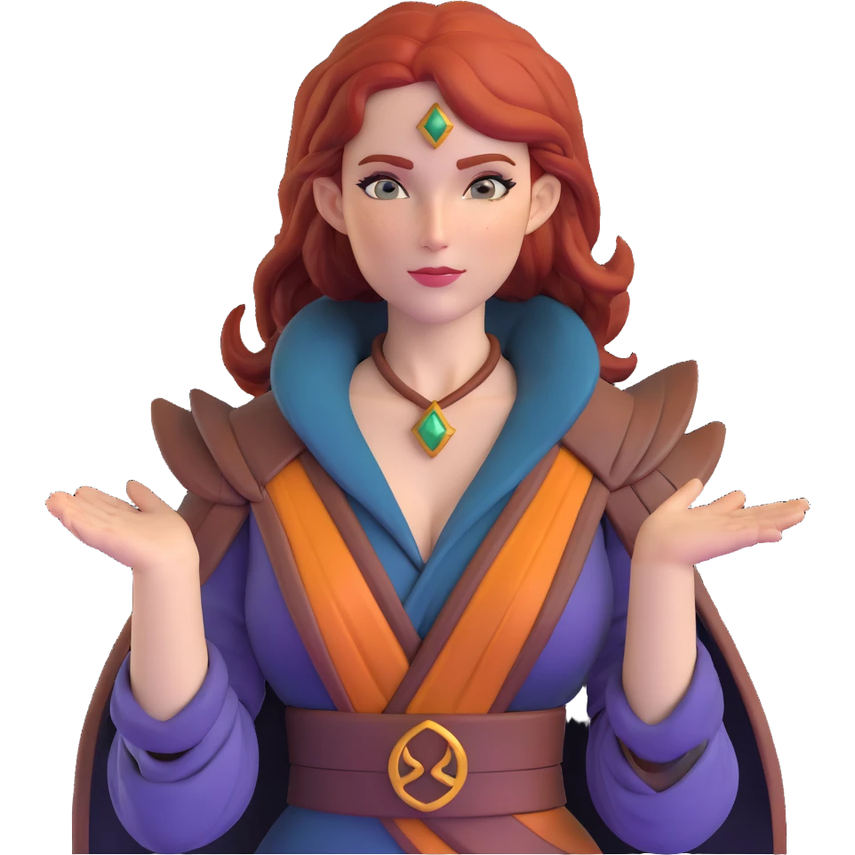 Triss Merigold sorceress with auburn hair emoji