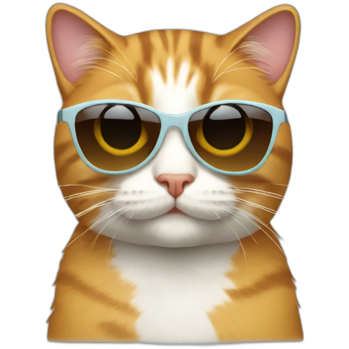 Cat with sunglasses emoji