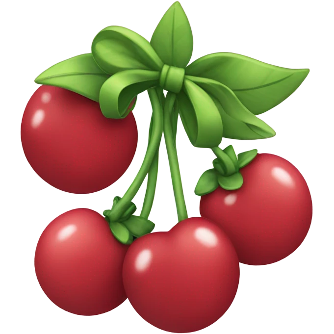 Cherrys with bows emoji