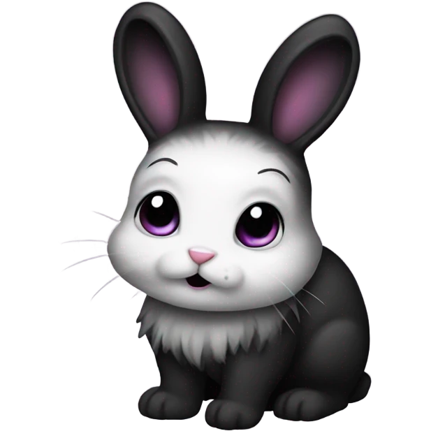Goth bunny emoji