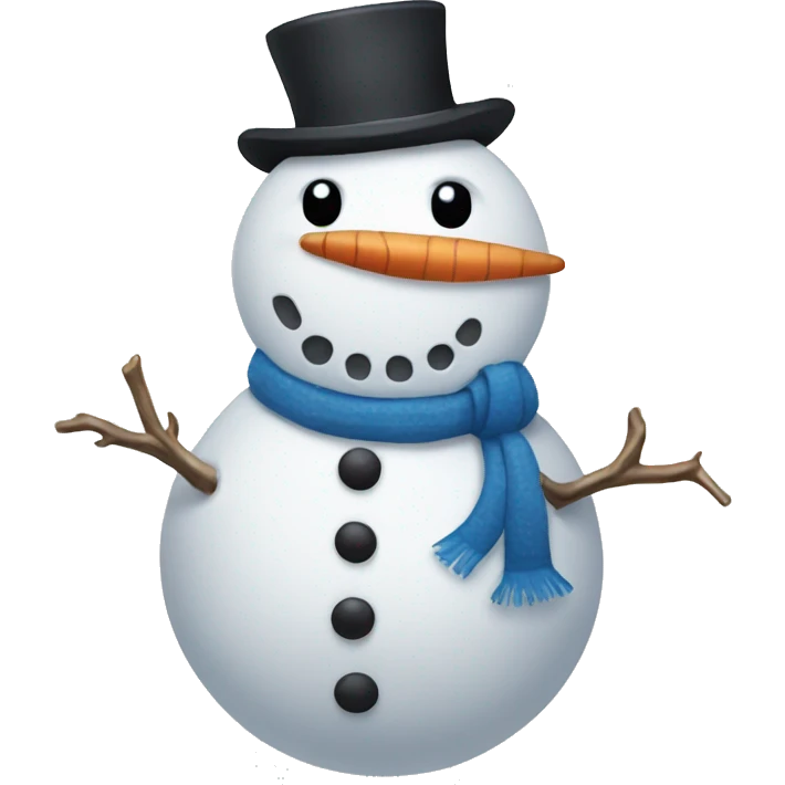 Snowman with bow  emoji