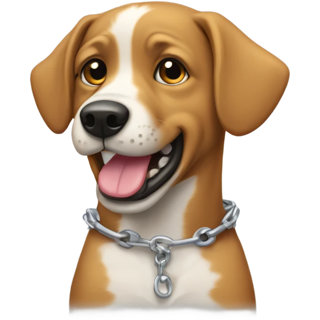 Perro con brackets  emoji