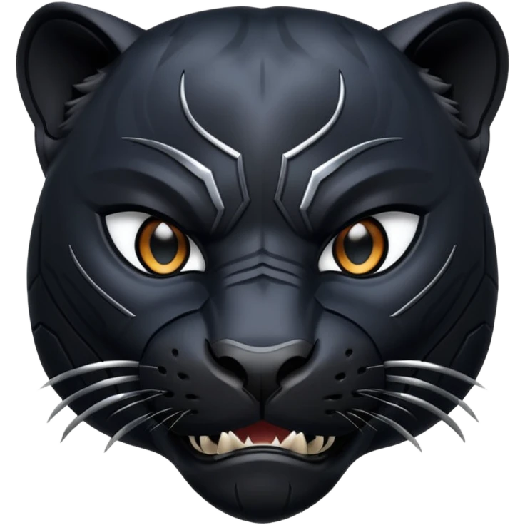 black panther face emoji
