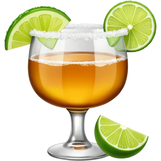 Margarita in a whiskey glass emoji