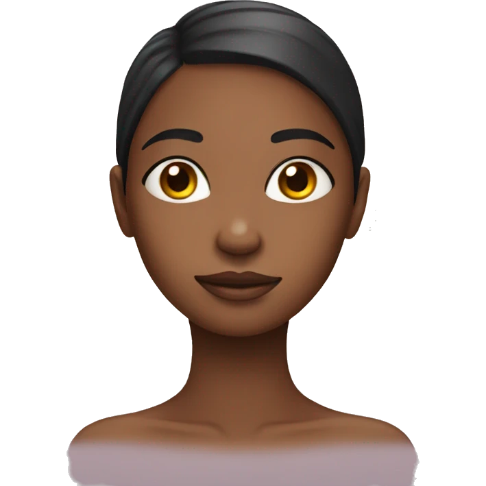 Girl with dry skin emoji