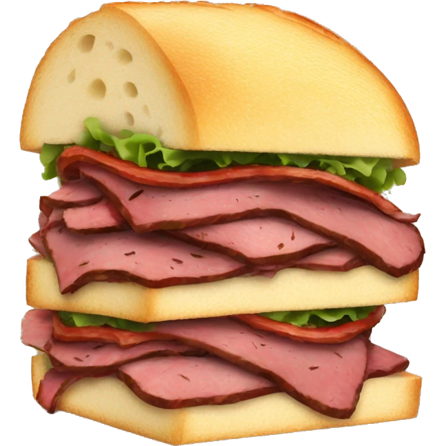 pastrami brisket sandwhich emoji