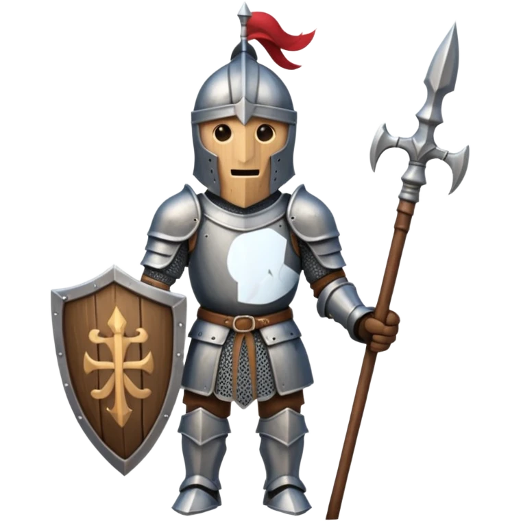 wooden knight spear emoji