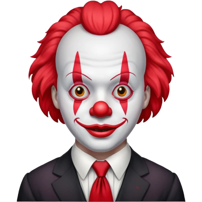 Clown with oversized red tie emoji