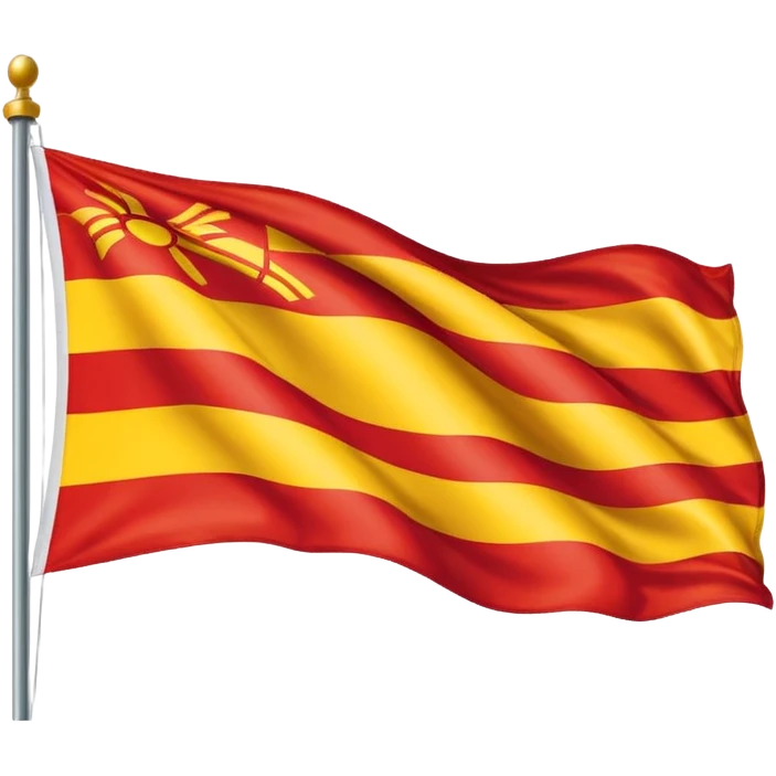 bandeira da Catalunha estilo emoji whatsapp emoji