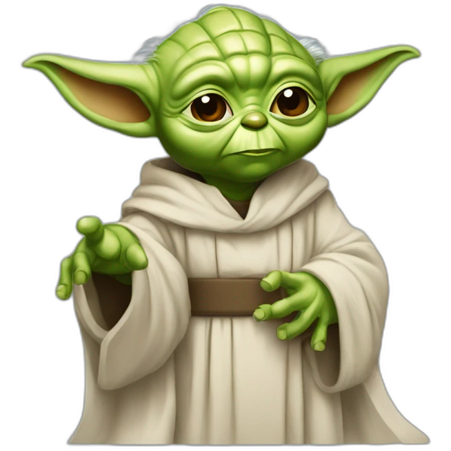 Yoda et d'arc t'adore se séran la  maint emoji