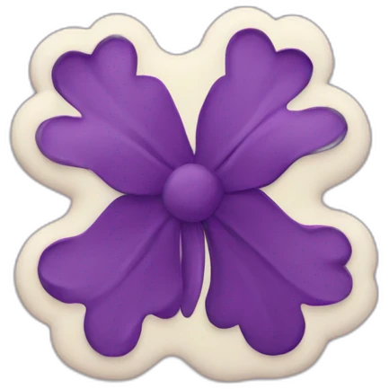 Croix chrétienne violet emoji