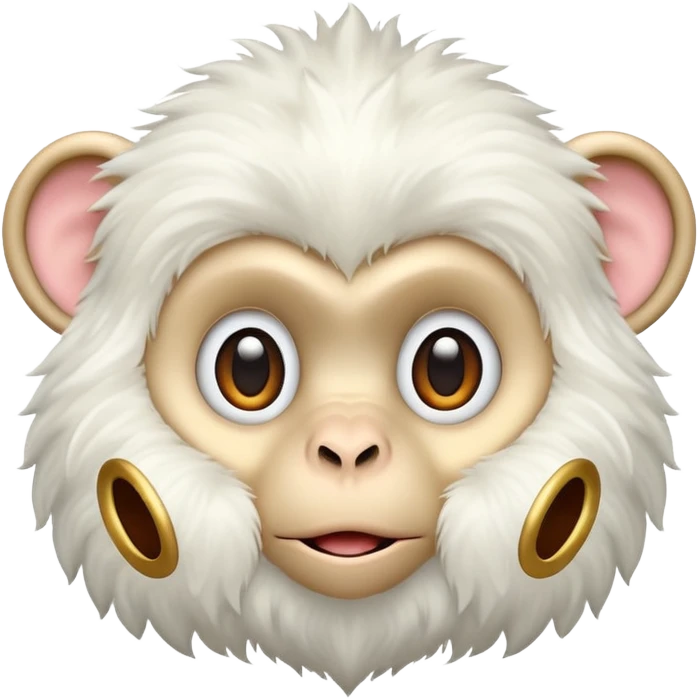 white monkey emoji