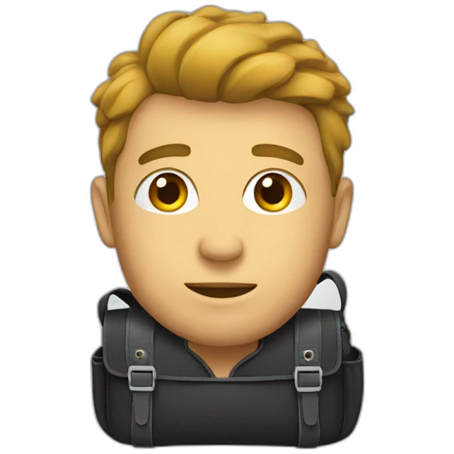 man bag emoji