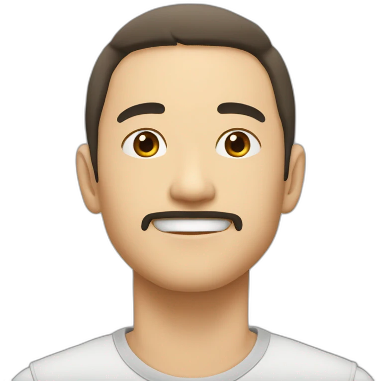 姫カットでパンクな雰囲気の男性 emoji