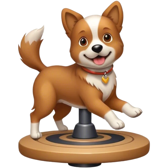 Dog spinning  emoji