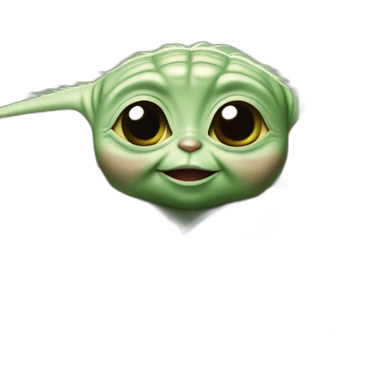 Happy baby yoda emoji