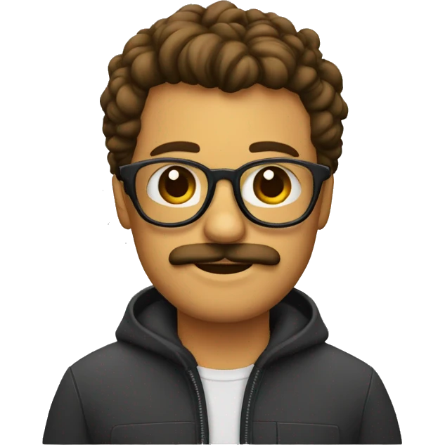 hombre con canas y lentes emoji