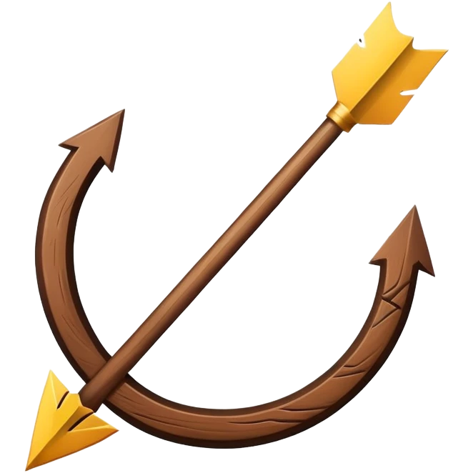 arrow with long puncture line  emoji