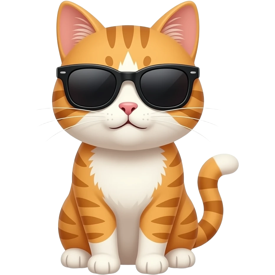 Cat wearing sunglasses emoji