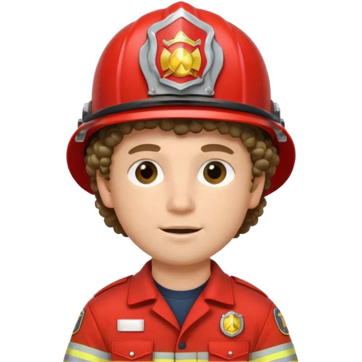 fireman curly hair  emoji