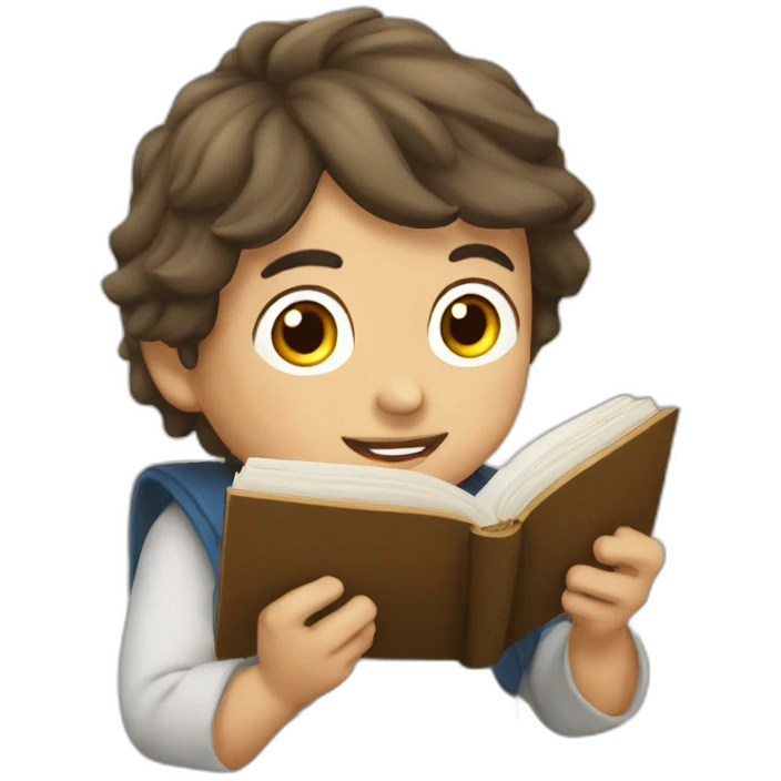 niño-leyendo-una-biblia emoji
