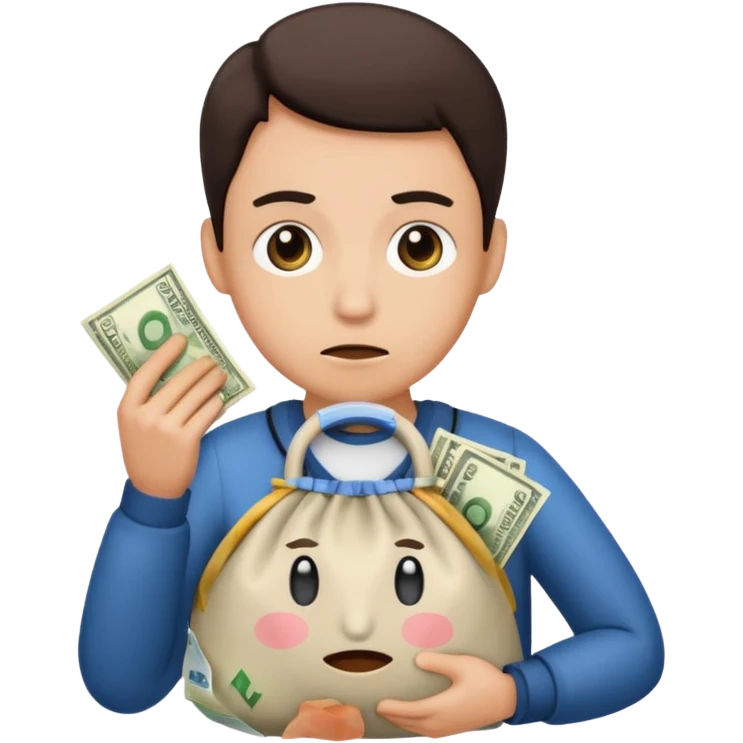 Robbery  the money not pistole emoji