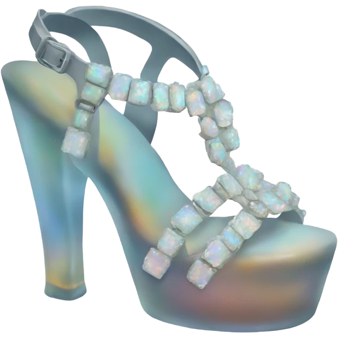 opal Crystal sandal shoe emoji