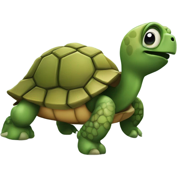 Tortuga con gráficas de Traiding  emoji