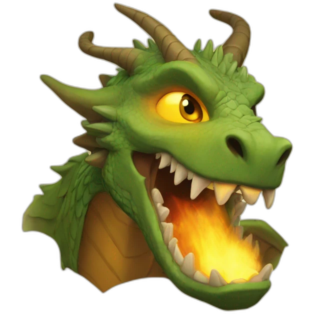 Dragons feu emoji