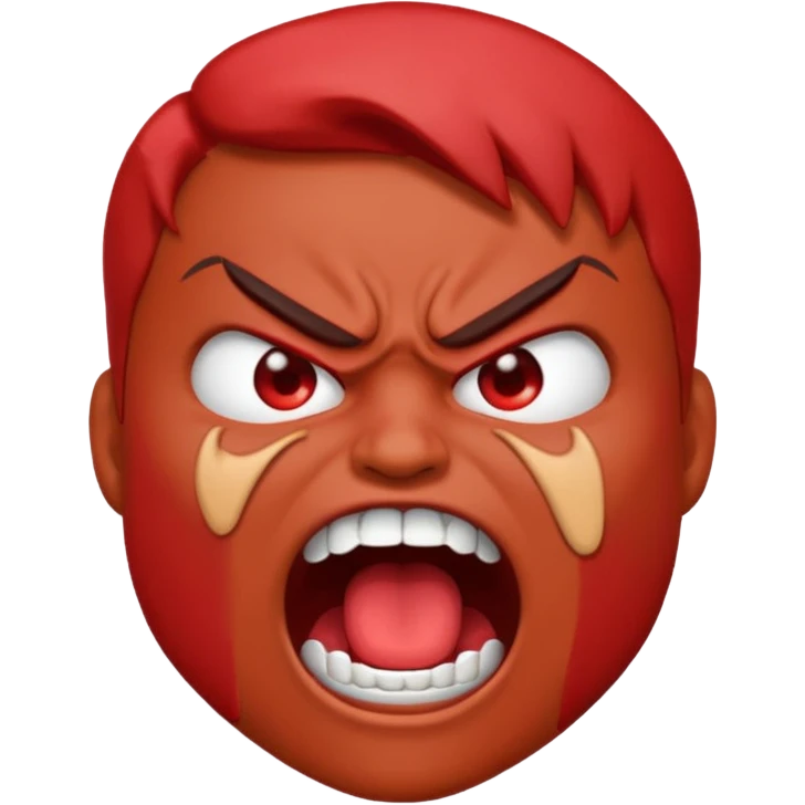 gum tsion emoji very not nice rude shouting ragebaiter emoji