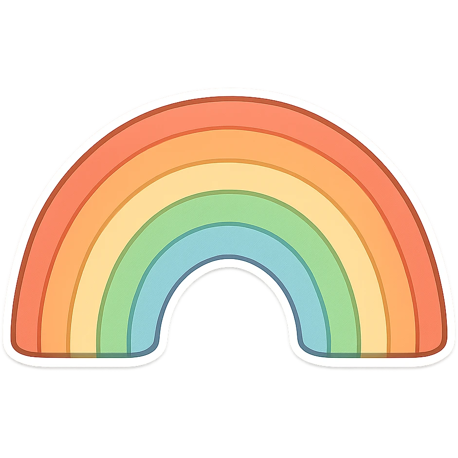 一道弯弯的彩虹 emoji