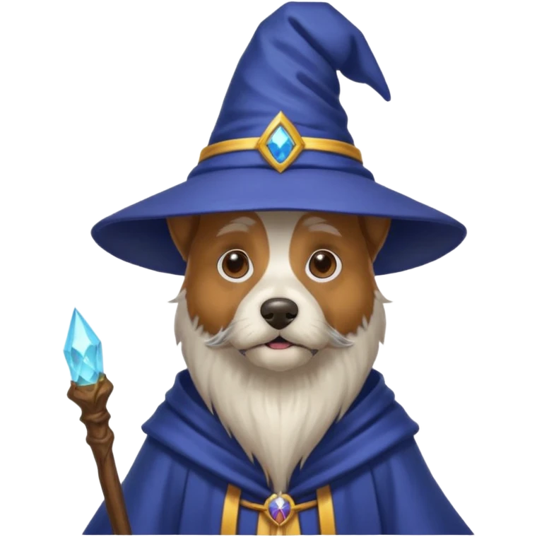 Dog wizard emoji
