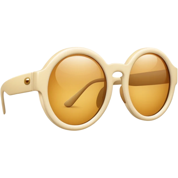 Cream sunglasses emoji