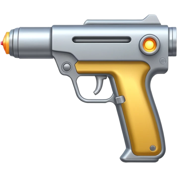 silver laser gun emoji