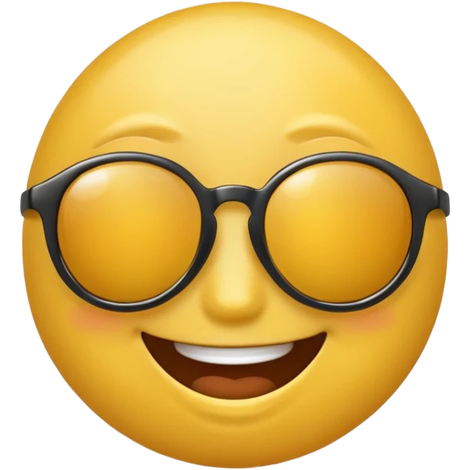 emoji amarillo con gafas como este 😎 emoji