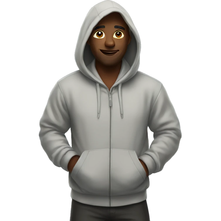 God wearing a hoodie emoji