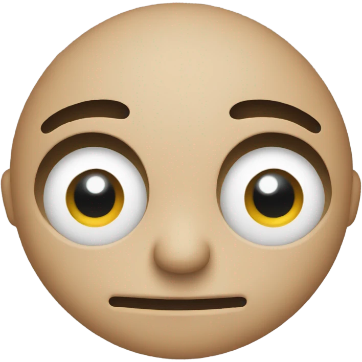 regular emoji with no mouth and eye twitch emoji
