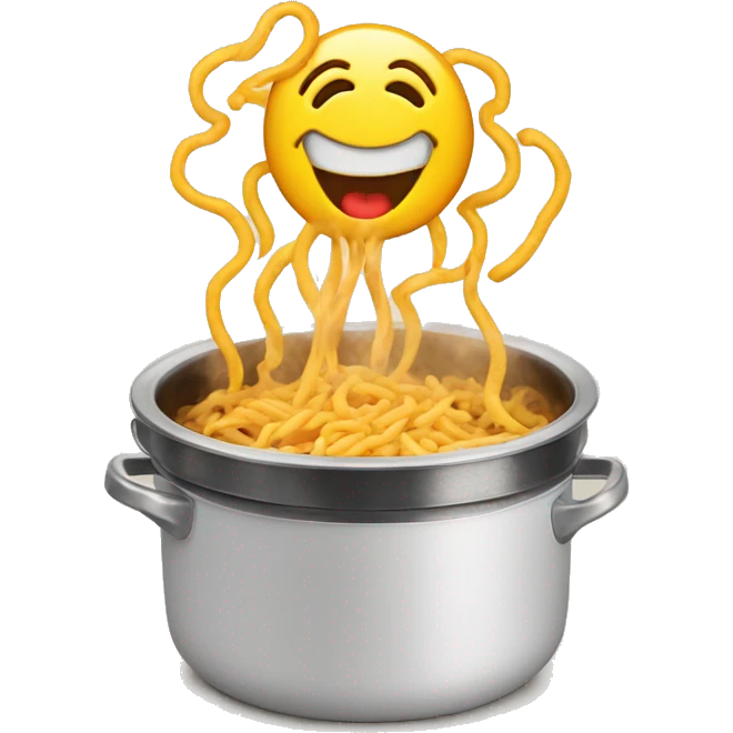 happy hot steaming maggi emoji