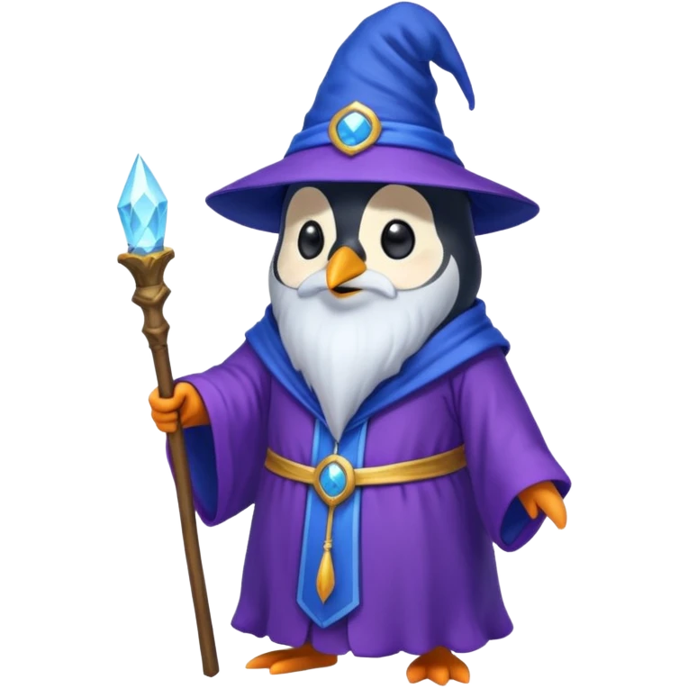 Penguin Wizard emoji